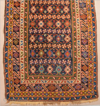 1880s  Shirvan Chi-Chi Rug It has nice colors size 126 x 210 cm                   