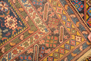 1880s  Shirvan Chi-Chi Rug It has nice colors size 126 x 210 cm                   