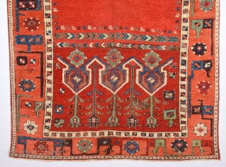 Early 19th Century Konya Ladik Rare Rug.It's in Really Good Condition.It Has Unusual Border.Size 110 x 153 Cm               