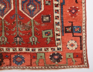 Early 19th Century Konya Ladik Rare Rug.It's in Really Good Condition.It Has Unusual Border.Size 110 x 153 Cm               