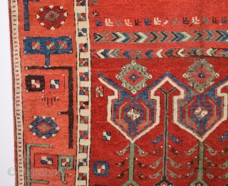 Early 19th Century Konya Ladik Rare Rug.It's in Really Good Condition.It Has Unusual Border.Size 110 x 153 Cm               