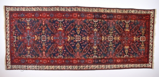 19th Century Caucasian Zechur Rug With Perfect Condition And All The Colors Are Naturel.Size 146 x 350 Cm Untouched One As Found İt.          