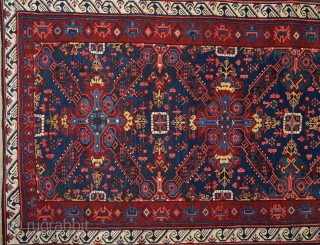 19th Century Caucasian Zechur Rug With Perfect Condition And All The Colors Are Naturel.Size 146 x 350 Cm Untouched One As Found İt.          