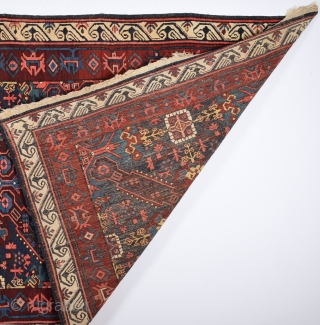 19th Century Caucasian Zechur Rug With Perfect Condition And All The Colors Are Naturel.Size 146 x 350 Cm Untouched One As Found İt.          