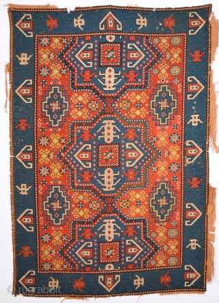 Circa 1900s needle point rug size 130 x 190 Cm.It's in realy good condition.                   