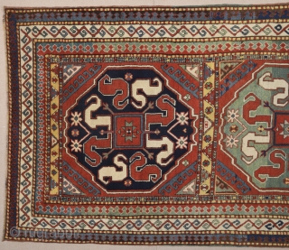 19th Century Caucasian Cloudband Rug.It's in perfect condition.Size 130 x 225 Cm                     