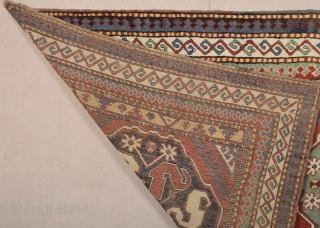 19th Century Caucasian Cloudband Rug.It's in perfect condition.Size 130 x 225 Cm                     