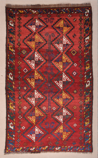 Mid 19th Century Uzbekistan Karakalpak Rug Size 112 x 182 cm                      