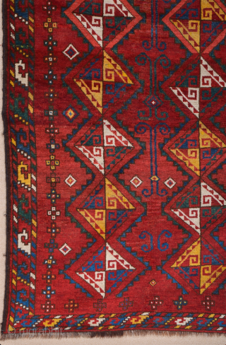 Mid 19th Century Uzbekistan Karakalpak Rug Size 112 x 182 cm                      