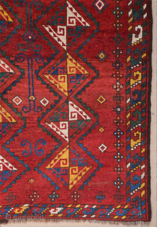 Mid 19th Century Uzbekistan Karakalpak Rug Size 112 x 182 cm                      