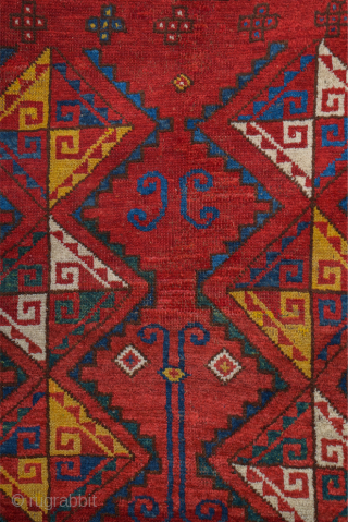 Mid 19th Century Uzbekistan Karakalpak Rug Size 112 x 182 cm                      