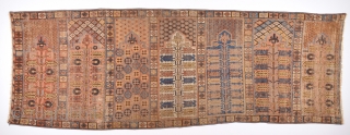 18th Century Khotan With Saph Design.It Has Perfect Colors Size 107 x 290 Cm Completely Original Untouched One.               