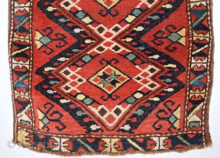 19th Century Özbek Yastık It Has Good Pile Size 55 x 90 Cm                    