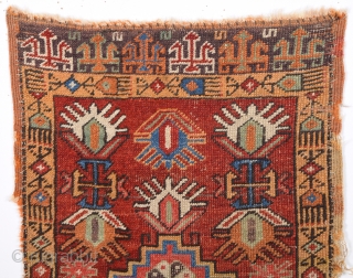 Early 19th Century Anatolian Konya Yastık.Size 55 x 90 Cm.It Has Great Colors.                    