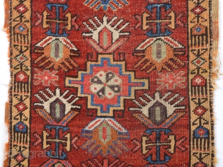 Early 19th Century Anatolian Konya Yastık.Size 55 x 90 Cm.It Has Great Colors.                    