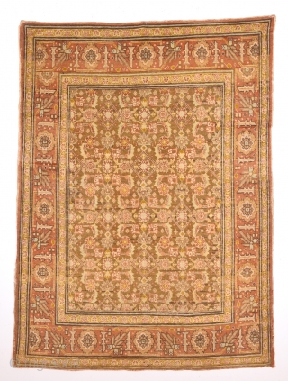 Circa 1900s Small Beauty Persian Tabriz Rug Size 117 x 165 Cm                     