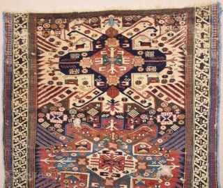 19th Century Shirvan Zejwa Rug Size 108 x 155 Cm.As Found İt.                     