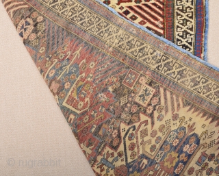 19th Century Shirvan Zejwa Rug Size 108 x 155 Cm.As Found İt.                     