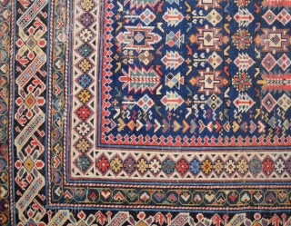 19th Century Caucasian Chi-Chi Rug.It Has Great Colors.Size 130 x 275 Cm                     