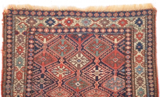 19th Century Shahsavan Sumac ın Good Condition And Colorful One.Size 60 x 70 Cm.                   