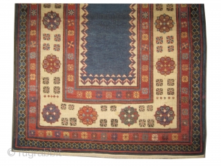 Talish Caucasian circa 1870 antique. Collector's item, Size: 218 x 108 (cm) 7' 2" x 3' 6"  carpet ID: K-3617
Already repaired, vegetable dyes, the warp and the weft threads are 100%  ...