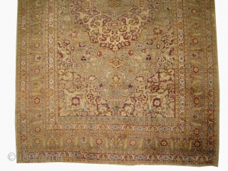 Sivaz Turkish 100% silk, circa 1910 antique, collectors item, Size: 120 x 178 cm, Carpet ID: ES-4
The knots, the warp and the weft threads are hand spun 100% silk. The shirazi borders  ...