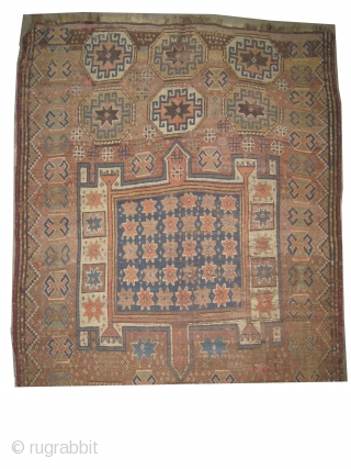 
Gutschan Kurd Persian circa 1900 antique. Collector's item, Size: 265 x 142 (cm) 8' 8" x 4' 8"  carpet ID: K-2696
Vegetable dyes, the black color is oxidized, the knots are hand  ...