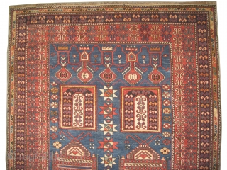 
Baku Caucasian circa 1910 antique. Size: 175 x 123 (cm) 5' 9" x 4'   carpet ID: RS-302
Vegetable dyes, the knots are hand spun lamb wool, good condition, high pile, the  ...