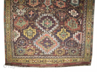 
Gutschan-Kurd Persian circa 1910 antique. Collector's item. Size: 310 x 175 (cm) 10' 2" x 5' 9"  carpet ID: W-90
Vegetable dyes, the black color is oxidized, the knots are hand spun  ...