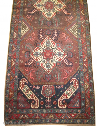 


Kouba Caucasian knotted circa in 1918 antique, 295 x 133 (cm) 9' 8" x 4' 4"  carpet ID: RS-350 
The knots, the warp and the weft threads are hand spun wool,  ...