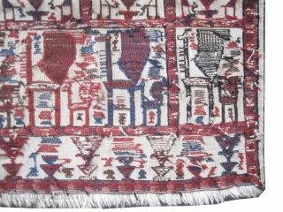  	

Vernneh Caucasian circa 1910 antique. Collector's item, Size: 231 x 150 (cm) 7' 7" x 4' 11"  carpet ID: A-1168
Woven with 100% hand spun wool, all over peacock design, very  ...