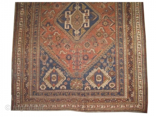 
Qashqai Persian knotted circa 1910 antique, collectors item, 197 x 140 cm  carpet ID: K-4603
The black knots are oxidized. The knots, the warp and the weft threads are mixed with hand  ...