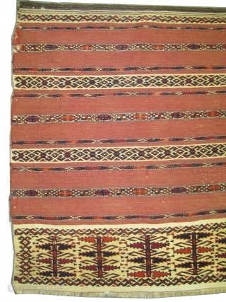 Tekke Tschwal Turkmen circa 1880 antique. Collector's item. Size: 125 x 76 (cm) 4' 1" x 2' 6"  carpet ID: E-458
High pile, good condition, the knots are hand spun 100% silk,  ...