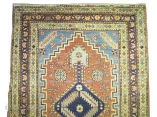 Serapi Heriz Persian circa 1905 antique. Size: 177 x 96 (cm) 5' 10" x 3' 2"  carpet ID: K-4685
Vegetable dyes, the black color is oxidized, the knots are hand spun wool,  ...