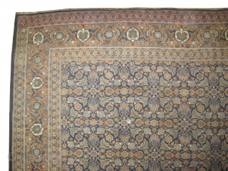 
	

Tabriz Persian, knotted circa in 1922, semi antique, 417 x 295 (cm) 13' 8" x 9' 8"  carpet ID: P-26
The brown knots are oxidized, the knots are hand spun lamb wool,  ...