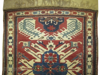 


Tchelaberd-Dragon Caucasian knotted circa 1915 antique, collectors item. 170 x 140 cm 
 carpet ID: K-3308
Rare size. The knots, the warp and the weft threads are hand spun lamb wool. The black  ...