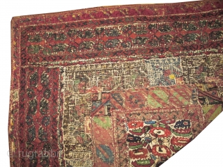 
Greek Iland patchwork woven circa 1860 antique, collectors item, museum standard, 67 x 67 cm  carpet ID: PT-1
Embroidered with silk and cotton, certain places to be stitched.
     