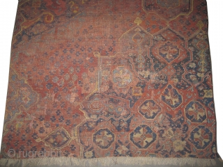 
 Ushak Turkish. Fragment circa 18th century antique. collector's item. Size: 250 x 219 (cm) 8' 2" x 7' 2"  carpet ID: P-5027
 It is soft and high standard quality.


Private collection.
 