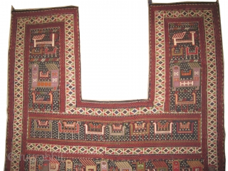 

Vernneh Horse cover Caucasian woven circa in 1910 antique, collector's item, 151 x 141 (cm) 4' 11" x 4' 7"  carpet ID: A-66
In perfect condition, woven with hand spun wool with  ...