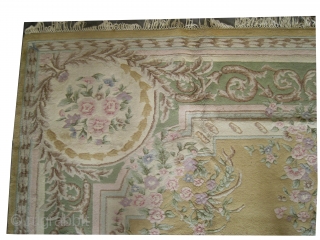 

 	

Indian savonnerie knotted circa in 1940, semi antique, 458 x 368 (cm) 15'  x 12' 1"  carpet ID: P-2411
High pile in perfect condition, the knots are hand spun wool  ...
