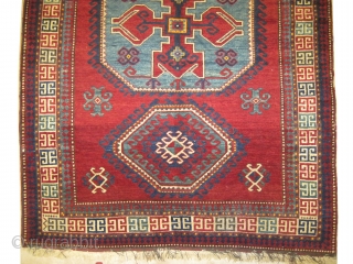 



Lori-Pambak Kazak Caucasian knotted circa in 1915 antique, collector's item, 250 x 174 (cm) 8' 2" x 5' 8"  carpet ID: RS-372
High pile in perfect condition, the black knots are oxidized.  ...