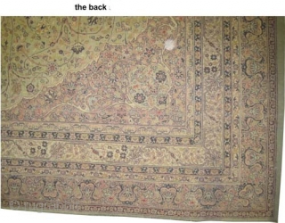  	

Sivaz Anatolian circa 1915 antique. Size: 456 x 310 (cm) 14' 11" x 10' 2"  carpet ID: P-5393
Very fine knotted, short pile, four different places are damaged as shows the  ...