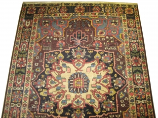 



Baktiar Persian, knotted circa in 1935, semi-antique, 300 x 213 (cm) 9' 10" x 7' 
 carpet ID: P-5502
The knots are hand spun wool, the black knots are oxidized, the design and  ...