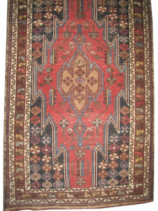 

Noubaran Persian knotted circa in 1920 antique, 120 x 79 (cm) 3' 11" x 2' 7"  carpet ID: SA-1334
The knots are hand spun wool, the black knots are oxidized, the center  ...