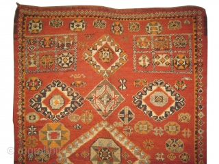 

Moroccan knotted circa 1920 antique, 260 x 164 cm  carpet ID: K-3467
Knotted by Sahrawi nomads, high pile, in perfect condition, the warp and the weft threads are 100% wool, the knots  ...