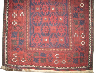 Belutch Persian circa 1910 antique. Collector's item, Size: 145 x 80 (cm) 4' 9" x 2' 7" 
 carpet ID: E-435
Fine knotted, acceptable condition, the oxidized places are slightly shorter than the  ...