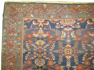 Mahal Sultanabad Persian circa 1910 antique. Size: 373 x 253 (cm) 12' 3" x 8' 4"  carpet ID: P-1643
Good condition, fine knotted, soft and in its original shape.

    