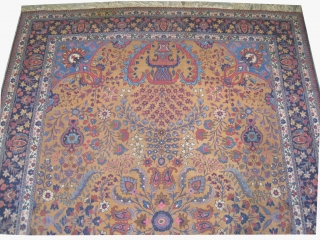 	

Tabriz Persian circa 1920 semi antique, Size: 389 x 280 (cm) 12' 9" x 9' 2"  carpet ID: P-5174
Fine knotted acceptable condition, elegant, rare example and in its originalal shape.  