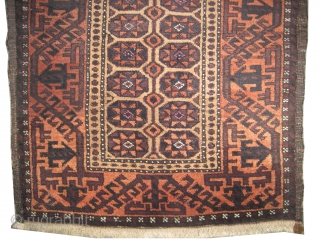 Belutch Persian circa 1915 antique. Collector's item, Size: 130 x 73 (cm) 4' 3" x 2' 5" 
 carpet ID: T-604
The background is knotted with camel hair, geometric design, high pile, perfect  ...