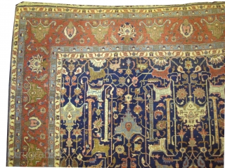 Tabriz Persian circa 1920 Semi antique, Size: 399 x 295 (cm) 13' 1" x 9' 8"  carpet ID: P-24
The black color is oxidized, the knots are hand spun wool, all over  ...